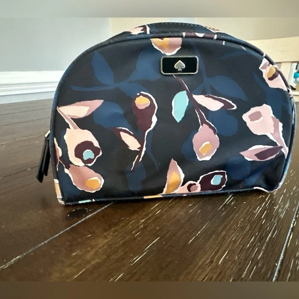 Kate Spade Dawn Paper Rose medium dome cosmetics bag